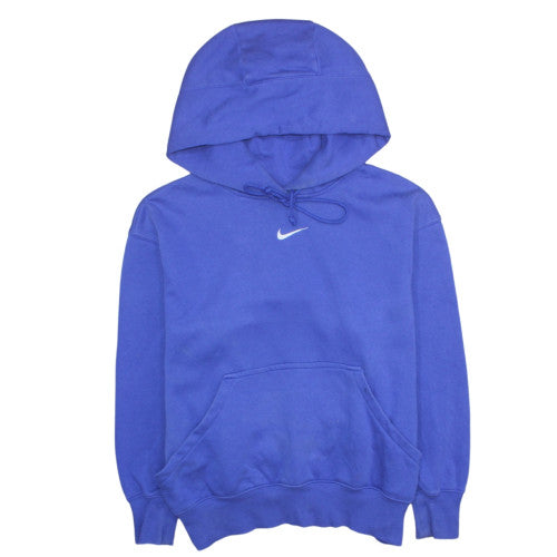 Nike Men's Blue XS Pullover Hoodie Cotton Blend Logo Sweatshirt