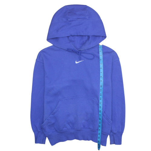 Nike Men's Blue XS Pullover Hoodie Cotton Blend Logo Sweatshirt