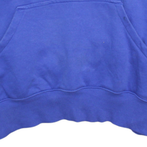 Nike Men's Blue XS Pullover Hoodie Cotton Blend Logo Sweatshirt