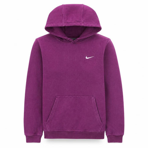 Nike Womens Purple Pullover Hoodie M Cotton Blend Hooded Sweatshirt