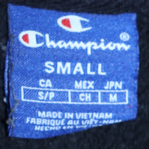 Champion Men's Black Small Pullover Sweatshirt Embroidered Logo