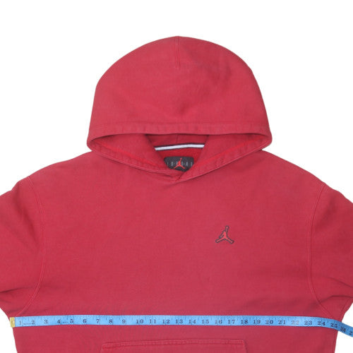 Jordan Men's Red Pullover Hoodie M Regular Fit Fleece