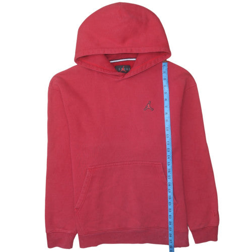 Jordan Men's Red Pullover Hoodie M Regular Fit Fleece