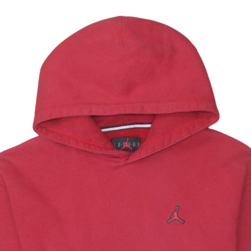 Jordan Men's Red Pullover Hoodie M Regular Fit Fleece