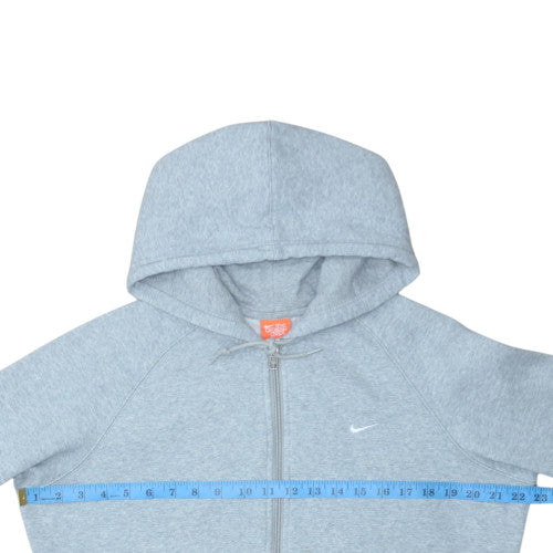 Nike Men's Grey Full Zip Hoodie XL Cotton Blend Athletic Dept