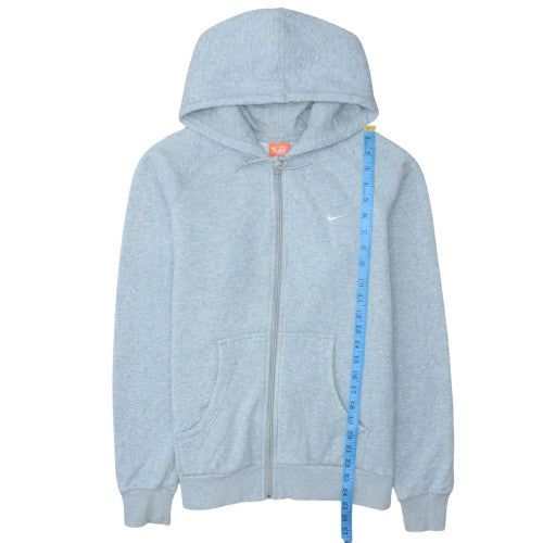 Nike Men's Grey Full Zip Hoodie XL Cotton Blend Athletic Dept
