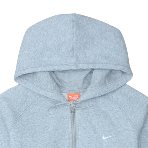 Nike Men's Grey Full Zip Hoodie XL Cotton Blend Athletic Dept
