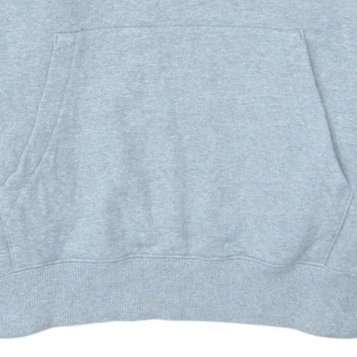 Champion Men's Grey Small Pullover Hoodie Logo Cotton Sweatshirt