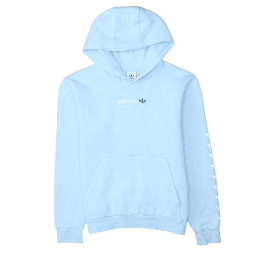 Adidas Girls Blue Pullover Hoodie 13-14 Years Hooded Sweatshirt