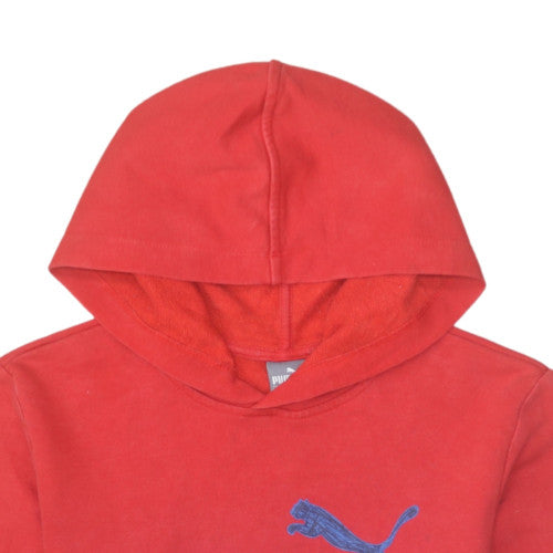 Puma Boys Red Pullover Hoodie XL 13-14 Years Cotton Blend Casual