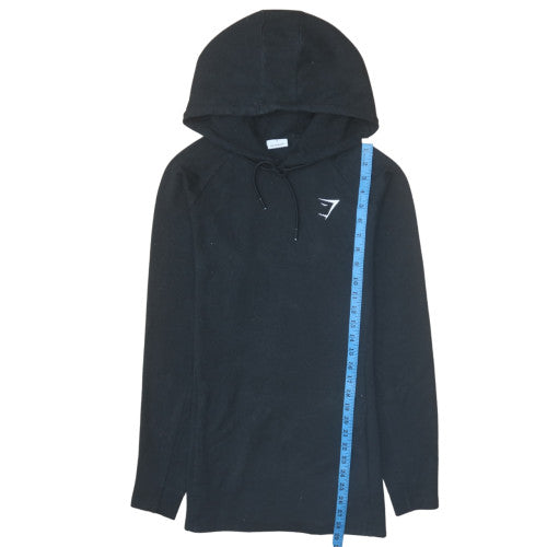 Gymshark Men's Black Slim Fit Pullover Hoodie Small