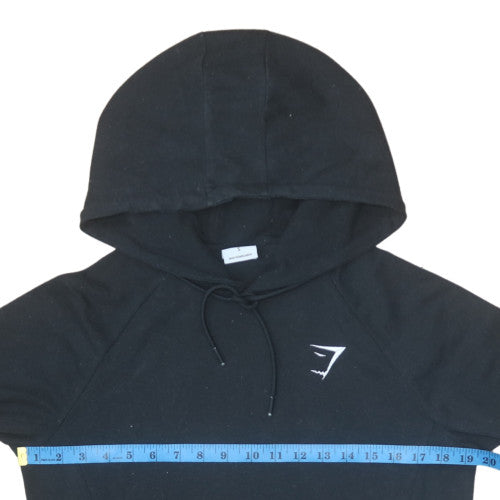 Gymshark Men's Black Slim Fit Pullover Hoodie Small