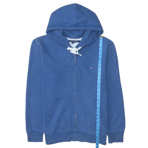 Tommy Hilfiger Men's Blue Full Zip Hoodie Size M Cotton Fleece