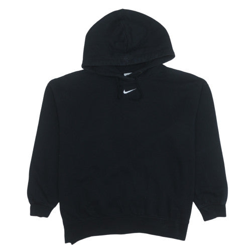 Nike Mens Black Pullover Hoodie L Hooded Sweatshirt Classic Fit