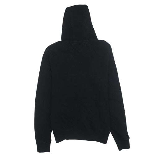 Tommy Hilfiger Men's Black Pullover Hoodie L Embroidered Logo