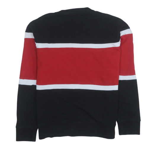 Levi's Men's Black Red Crew Neck Logo Sweatshirt Size S