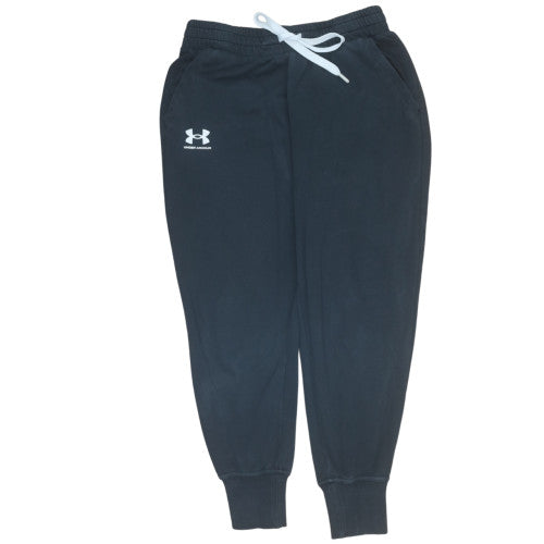 Under Armour Men's Black Jogger Trousers M Fleece Relaxed Fit