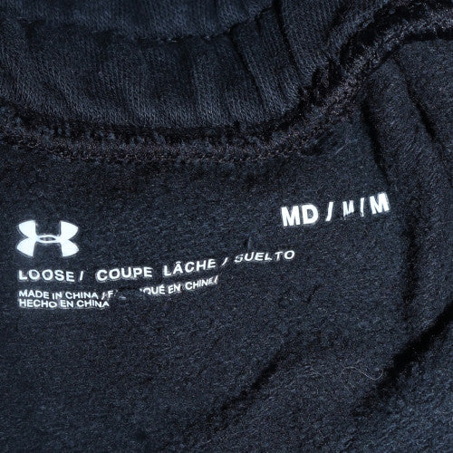 Under Armour Men's Black Jogger Trousers M Fleece Relaxed Fit