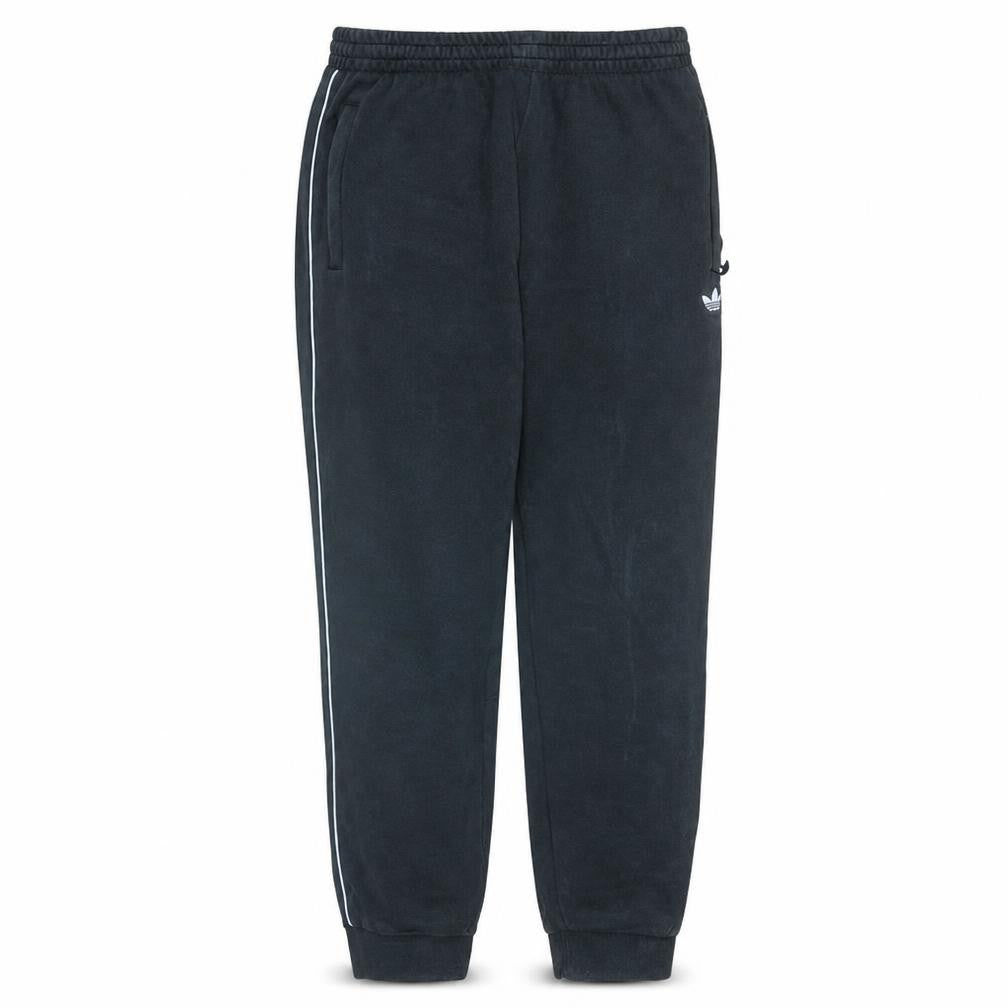 Front view of Adidas Men’s Black Jogger Fleece Sweatpants L Regular Fit