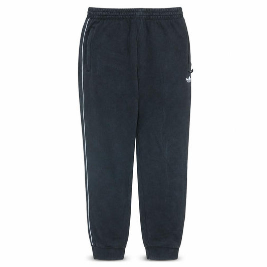 Front view of Adidas Men’s Black Jogger Fleece Sweatpants L Regular Fit