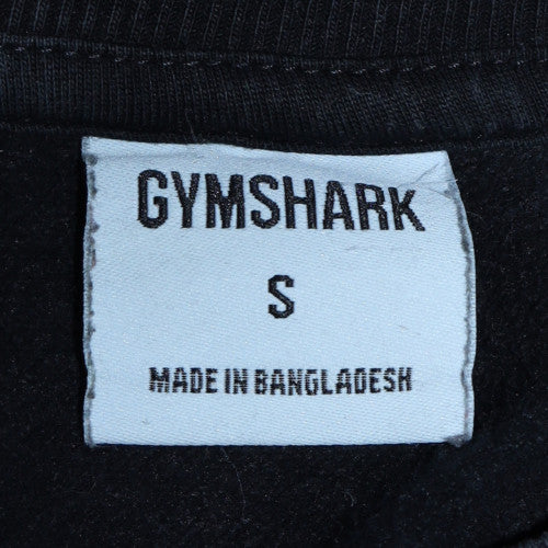 Gymshark Men's Black Small Pullover Crew Neck Sweatshirt Cotton Blend