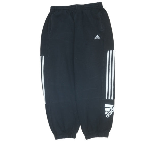 Adidas Men's Black Large Jogger Fleece Activewear Trousers
