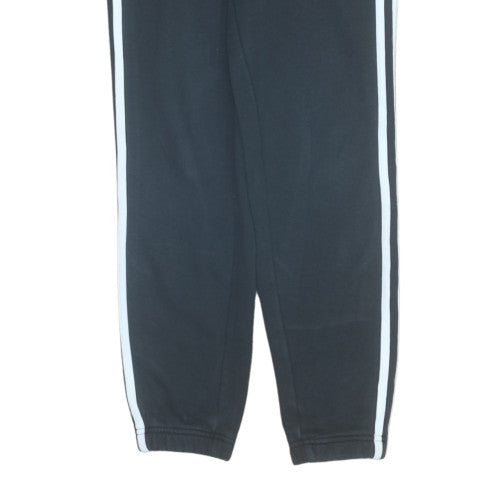 Adidas Men's Black Track Pants M Side Stripe Regular Fit