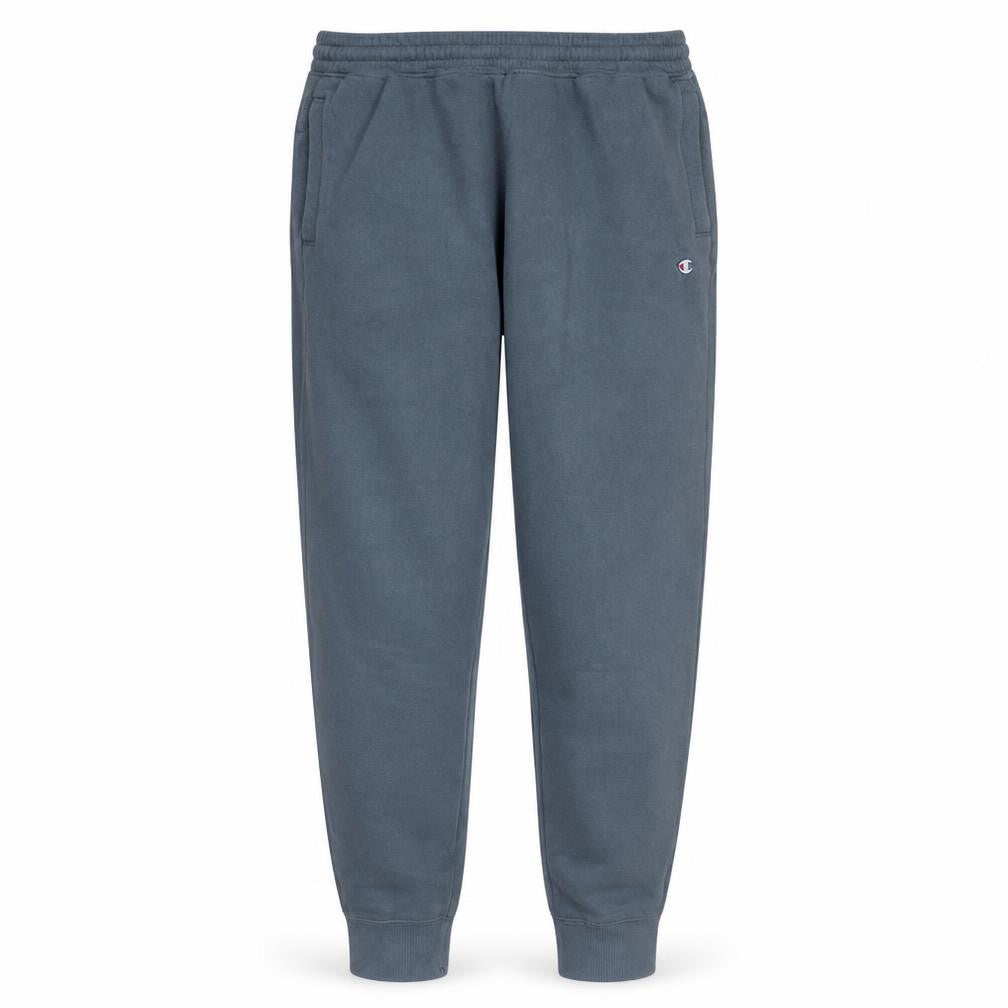 Champion Men Grey Jogger Sweatpants L Regular Fit Fleece Trousers