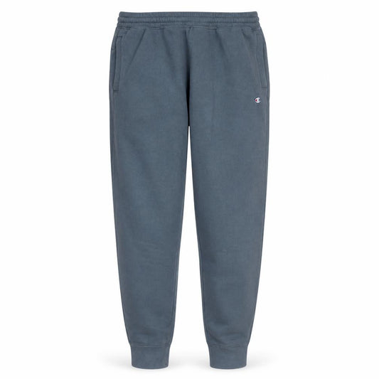 Front view of Champion Men Grey Jogger Sweatpants L Regular Fit Fleece Trousers