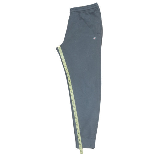 Champion Men Grey Jogger Sweatpants L Regular Fit Fleece Trousers