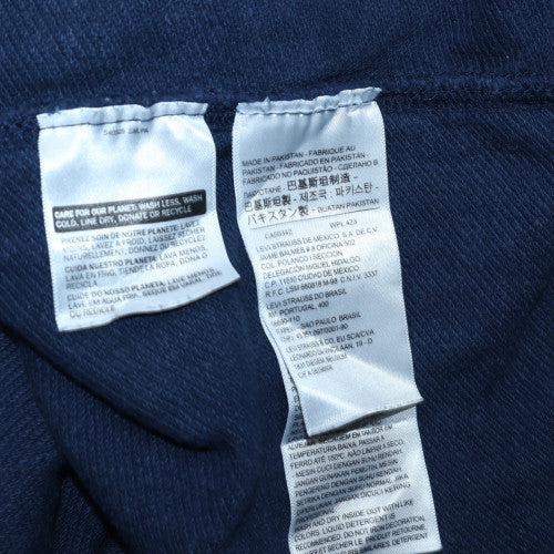 Levi's Men's Blue XL Crew Neck Logo Pullover Sweatshirt