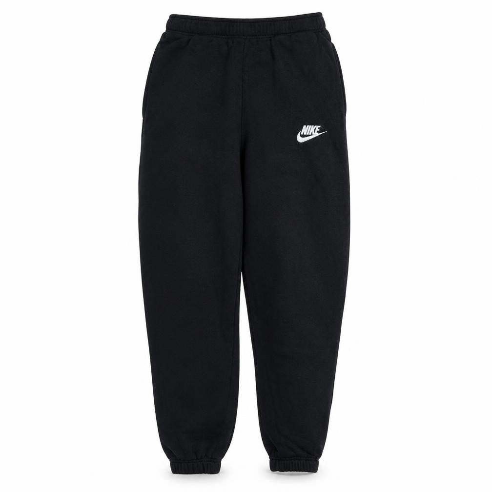 Front view of Nike Men's Black Fleece Jogger Sweatpants, size S, Regular Fit