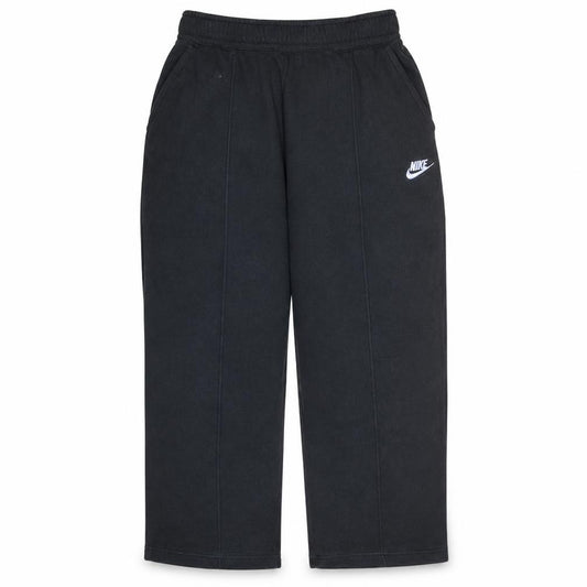 Front view of Nike Men's Black Fleece Sweatpants M Regular Fit Activewear Trousers