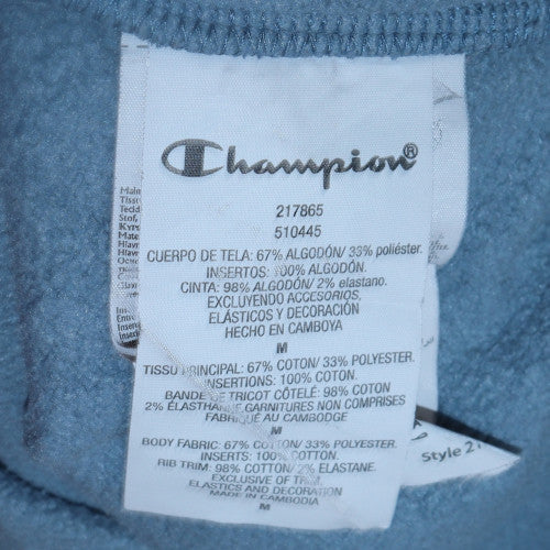 Champion Men's Blue Pullover Hoodie Medium Regular Fit