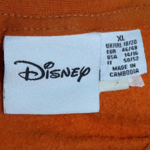 Disney Women’s Orange Tigger Sweatshirt XL Cotton Pullover