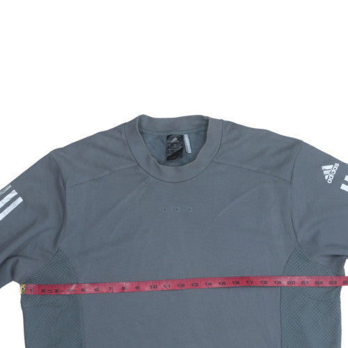Adidas Mens Grey XL ClimaCool Crew Neck Sports Sweatshirt