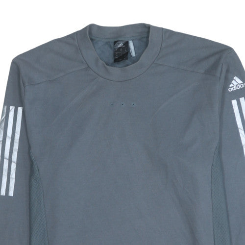 Adidas Mens Grey XL ClimaCool Crew Neck Sports Sweatshirt