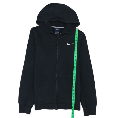 Nike Men's Black Full Zip Hoodie Small Fleece Sweatshirt