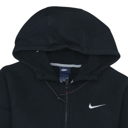 Nike Men's Black Full Zip Hoodie Small Fleece Sweatshirt