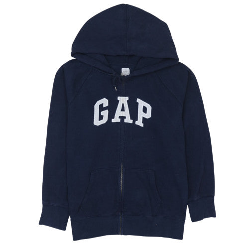 GAP Men's Blue Full Zip Hoodie XL Classic Logo Fleece