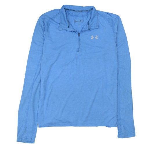 Under Armour Men's Blue XL HeatGear 1/4 Zip Long Sleeve Active Top