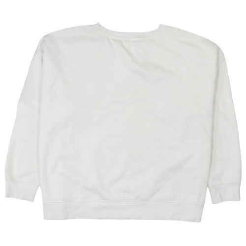 Disney Women’s White 2XL Mickey Mouse Crew Neck Sweatshirt