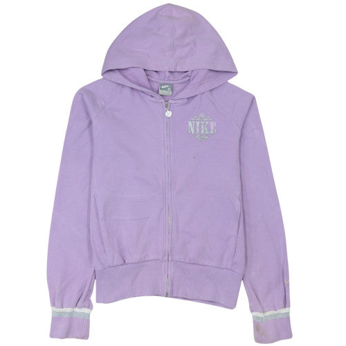 Nike Womens Lilac Full Zip Hoodie XL Cotton Blend Casual