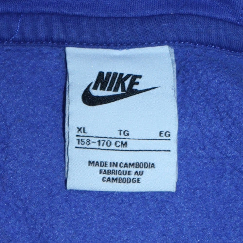 Nike Teens Blue XL Pullover Hoodie Fleece Sportswear