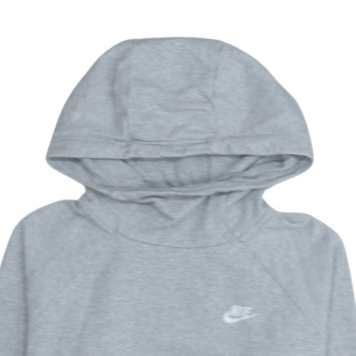 Nike Men's Grey Pullover Hoodie M Regular Fit Sportswear