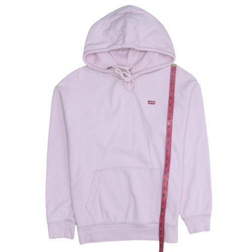 Levi's Womens Pink Pullover Hoodie Small Cotton Casual
