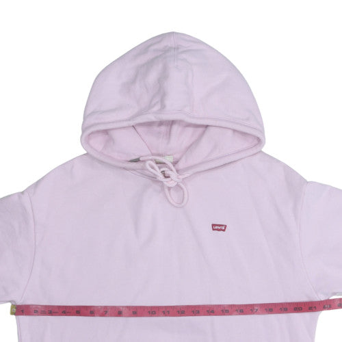 Levi's Womens Pink Pullover Hoodie Small Cotton Casual