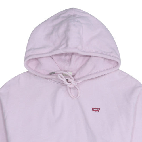 Levi's Womens Pink Pullover Hoodie Small Cotton Casual