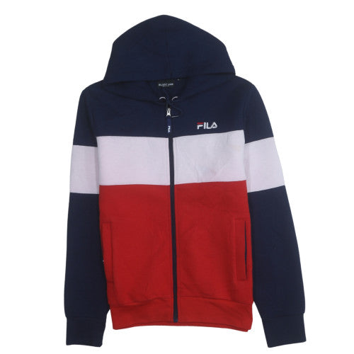 FILA Black Line Mens Multicoloured Full Zip Hoodie L