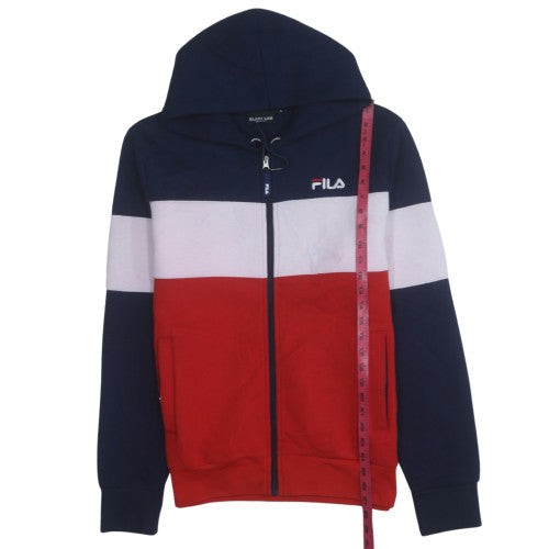 FILA Black Line Mens Multicoloured Full Zip Hoodie L
